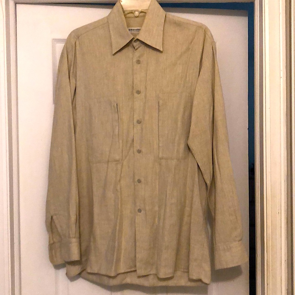 Armani Le Collezioni, Men’s Fine Linen shirt, Made in Italy, Medium